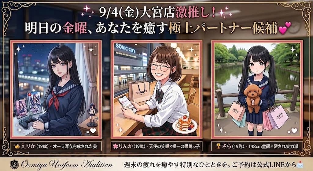 9月4日(金)💎疲れを癒やす極上の特効薬💊
