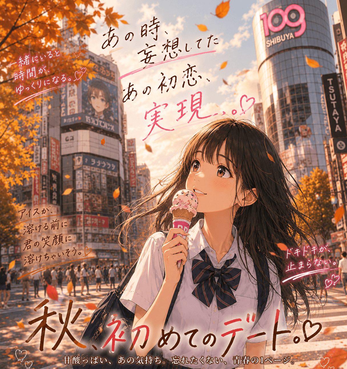 9月18日渋谷制服オーディション!散歩コースだね