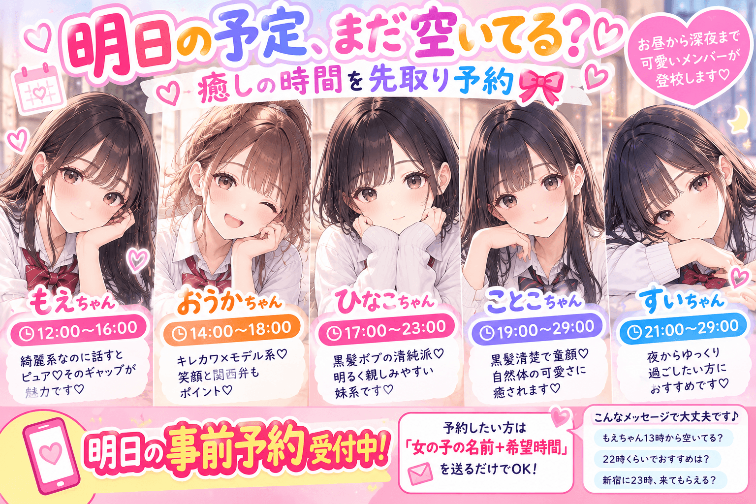 10月5日(月)💘 明日の“会いたい”は今日決める♡選べる今がチャンス